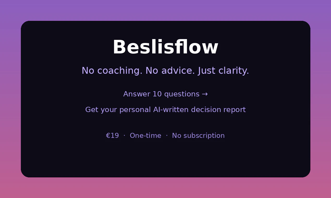 Beslisflow 대표 미리보기