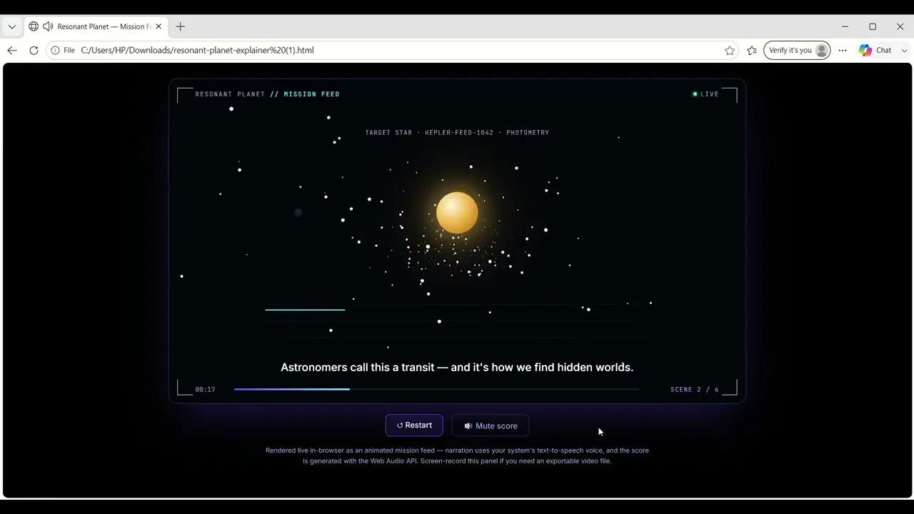 Resonant Worlds Explorer gallery image