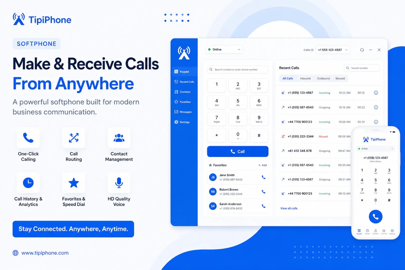 TipiPhone Cloud Telephony screenshot 2