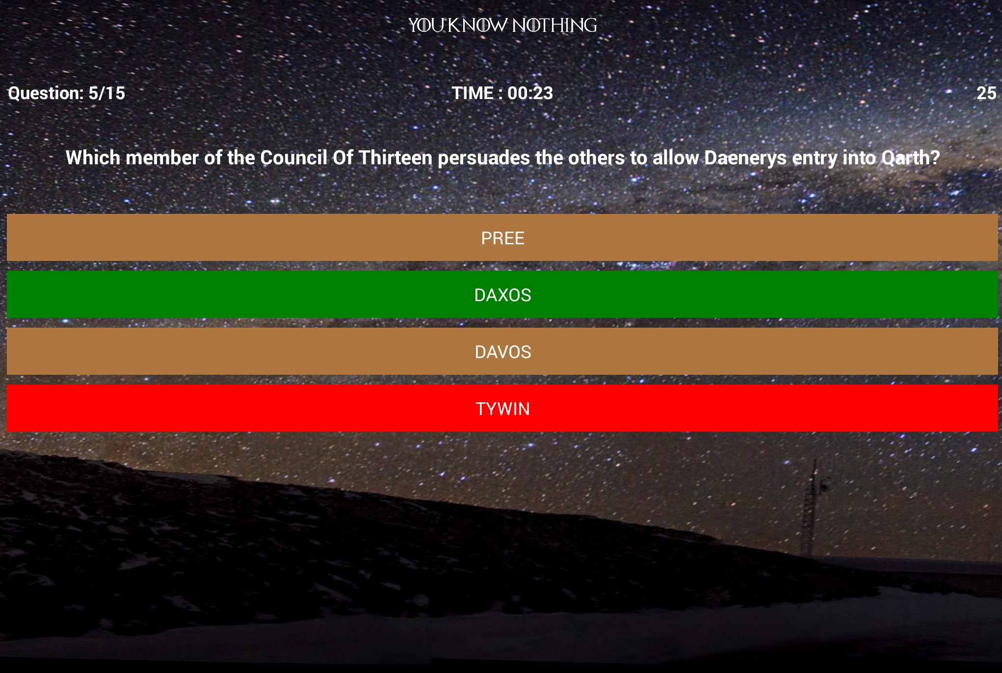 You Know Nothing - Game of Thrones Fan Quiz gallery image