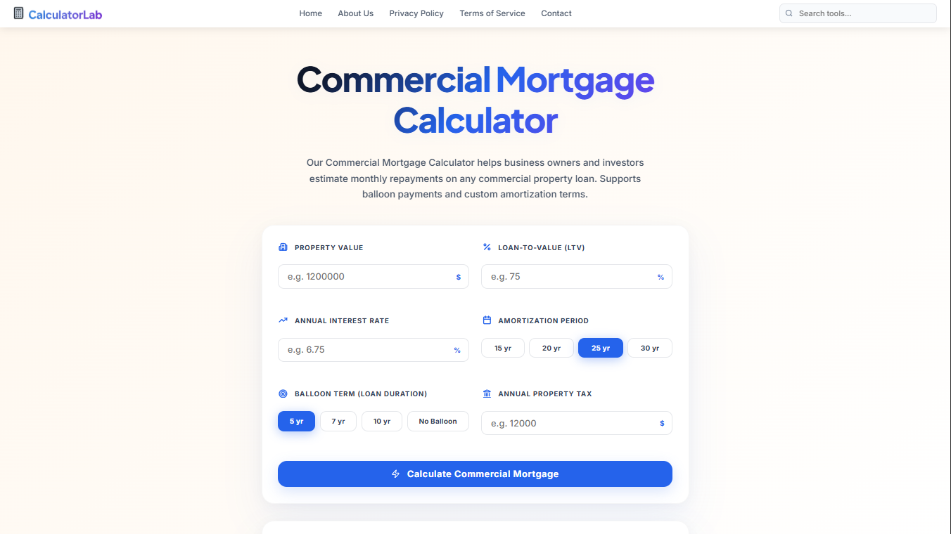 Commercial Mortgage Calculator gallery image