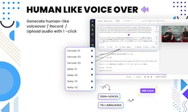 Herramienta inteligente para traducir videos sin esfuerzo con un solo clic.