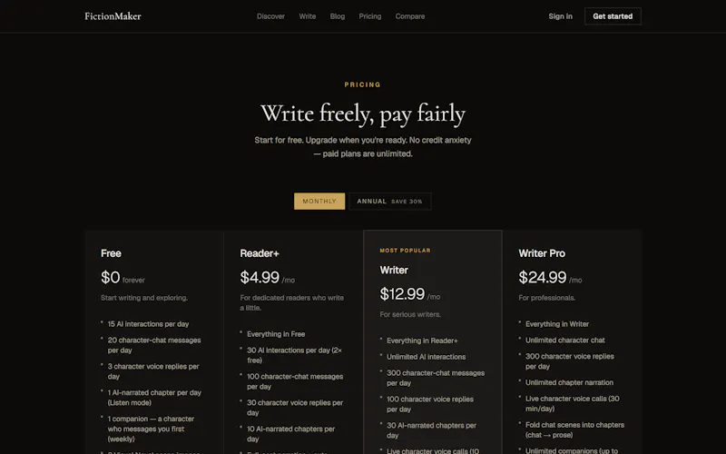 FictionMaker screenshot 6
