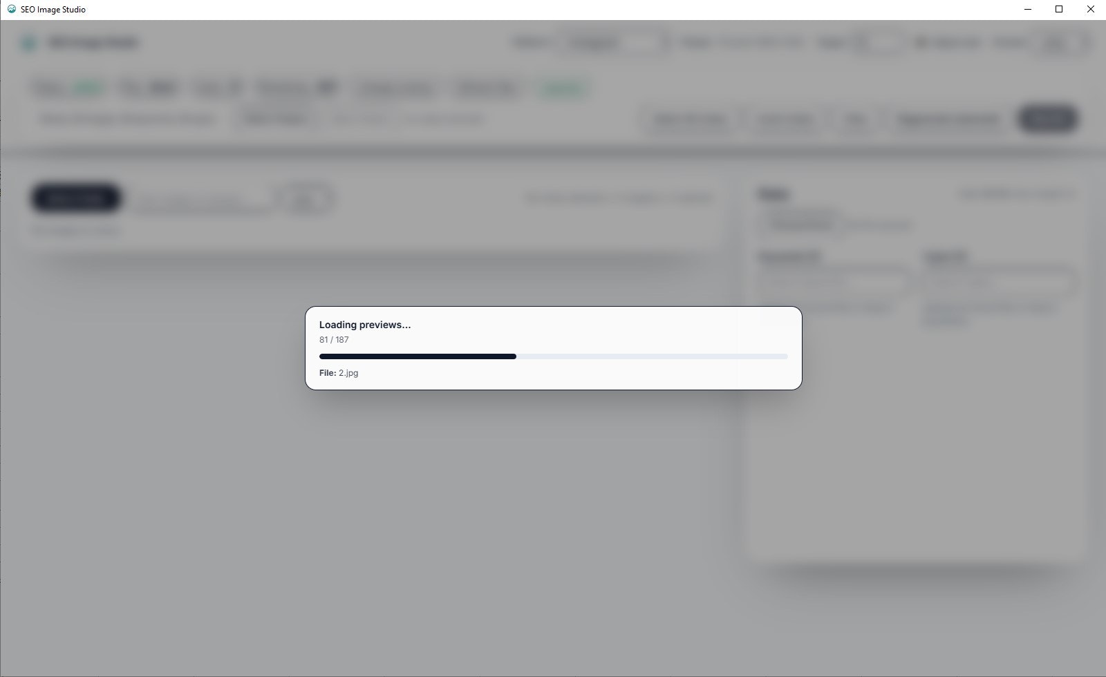 Mídia 3 de Estúdio de imagens SEO v0.1.0 - Otimização de imagens em massa para vendedores ou influenciadores de comércio eletrônico