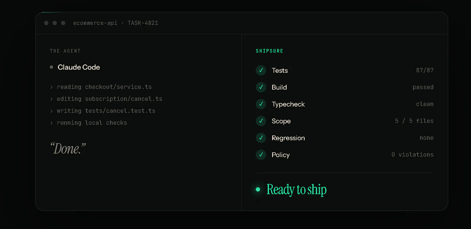 ShipSure screenshot 2