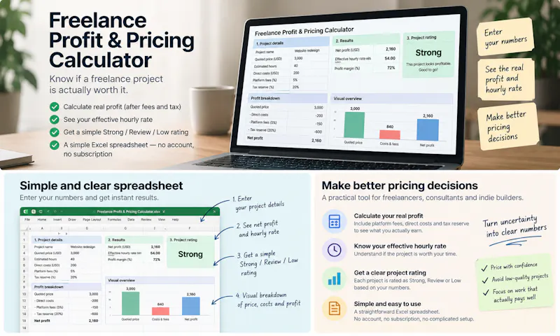 Freelance Profit & Pricing Calculator screenshot 2