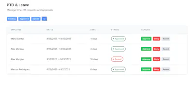 Simple workforce management gallery image