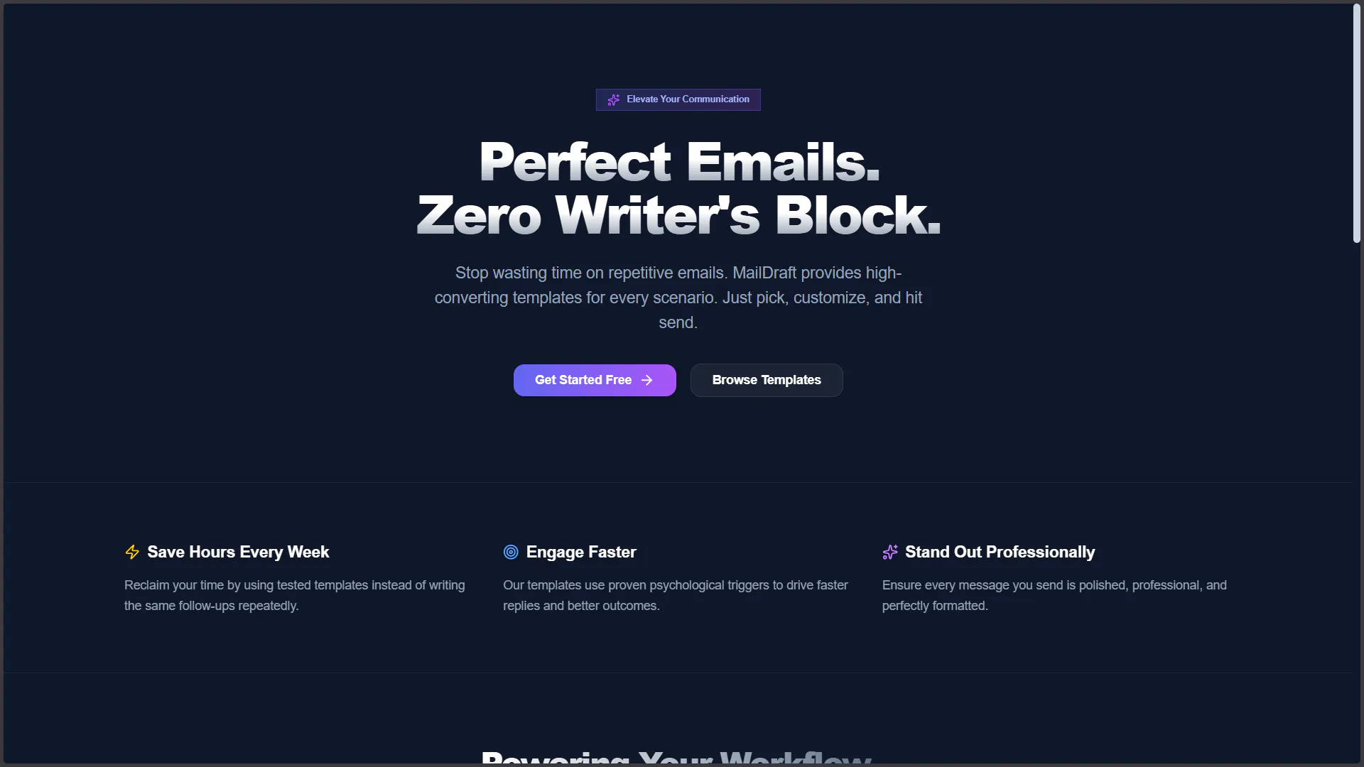 MailDraft 제품 배너