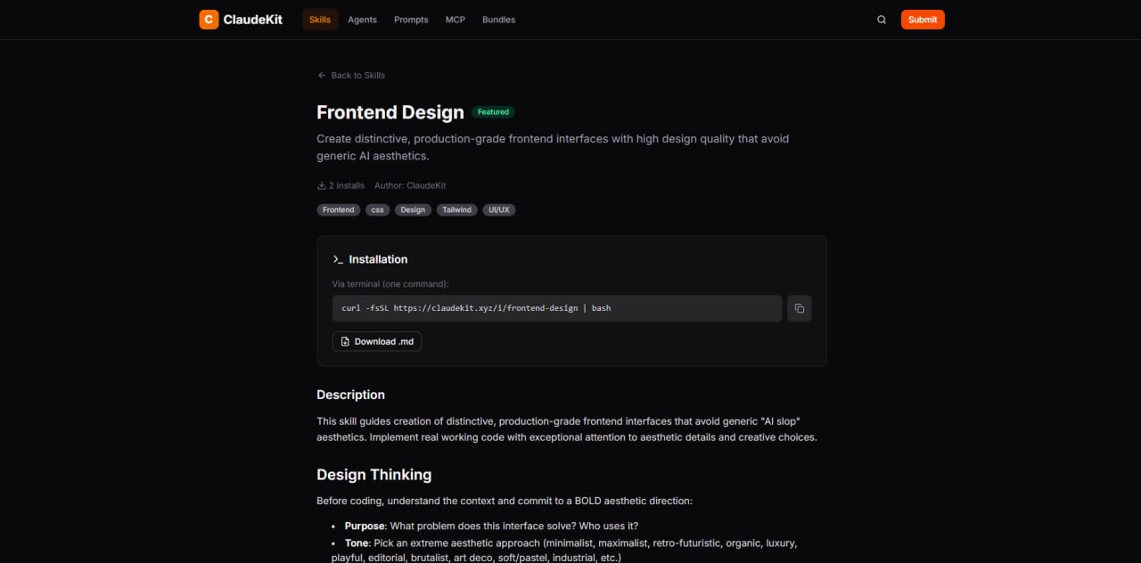 ClaudeKit - Screenshot 2 showing product features and functionality