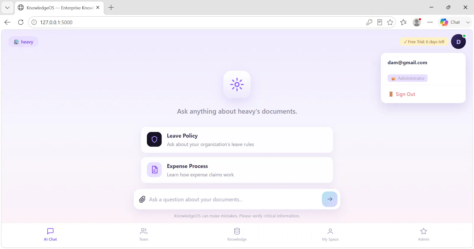 KnowledgeOS screenshot 3