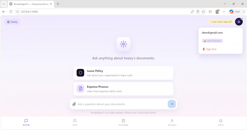 KnowledgeOS screenshot 3