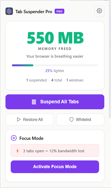 Tab Suspender Pro  gallery image