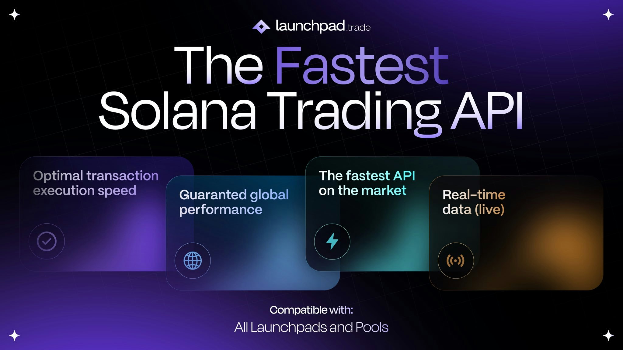 Launchpad.trade - Main product screenshot demonstrating key features and user interface