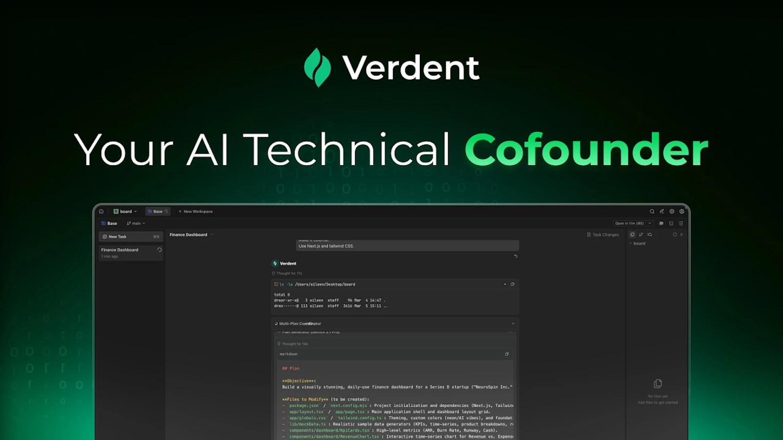 Verdent 2.0 screenshot 1 (video preview)
