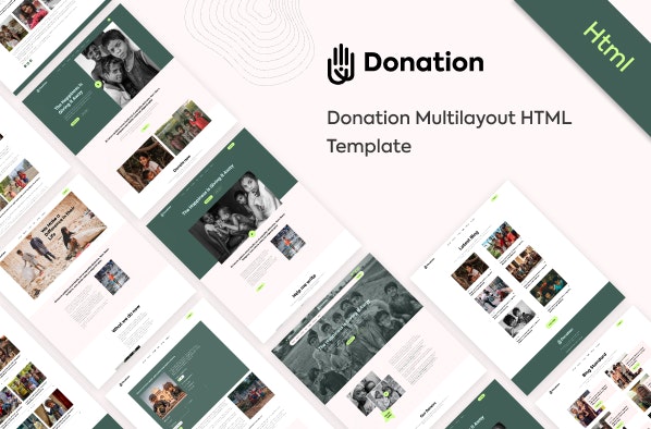 Donation NonProfit Website HTML Template media 1
