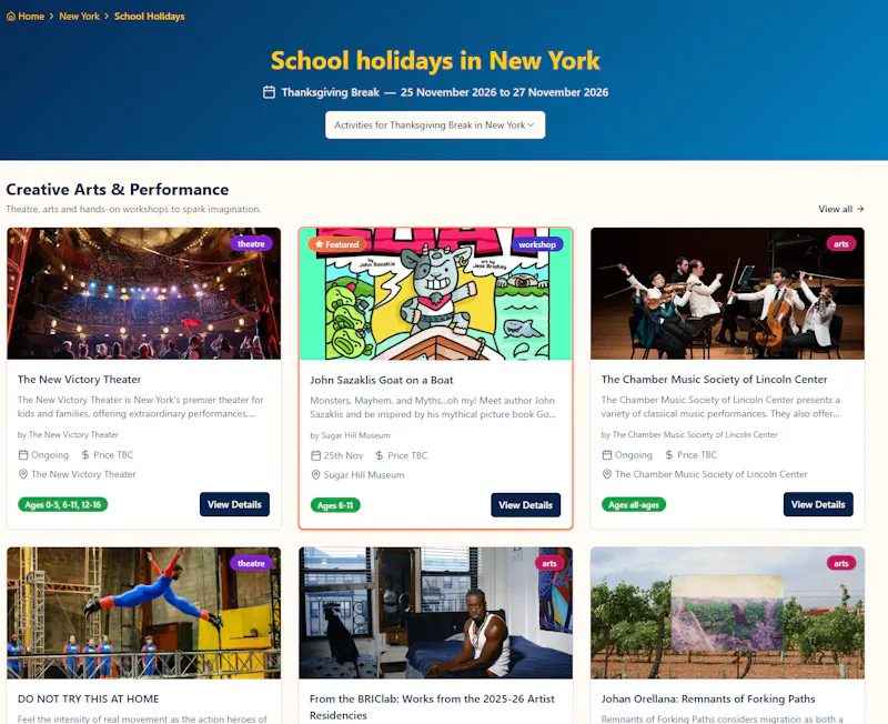 Kids Event Finder screenshot 2