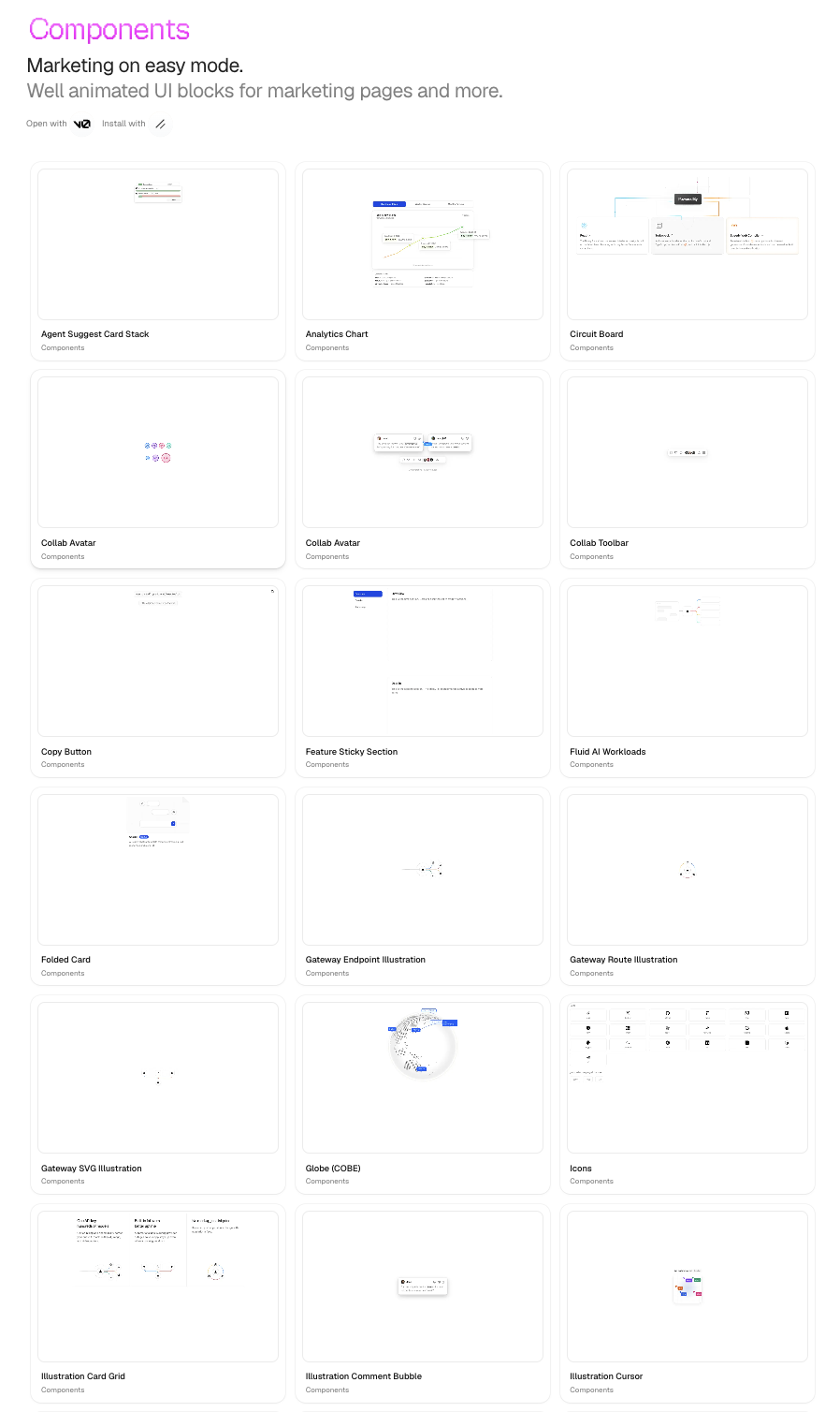 Shadcn Blocks gallery image