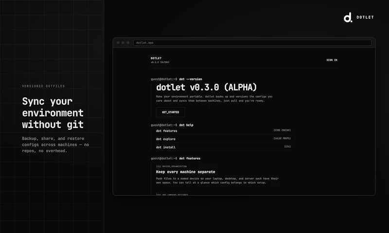 Dotlet screenshot 1