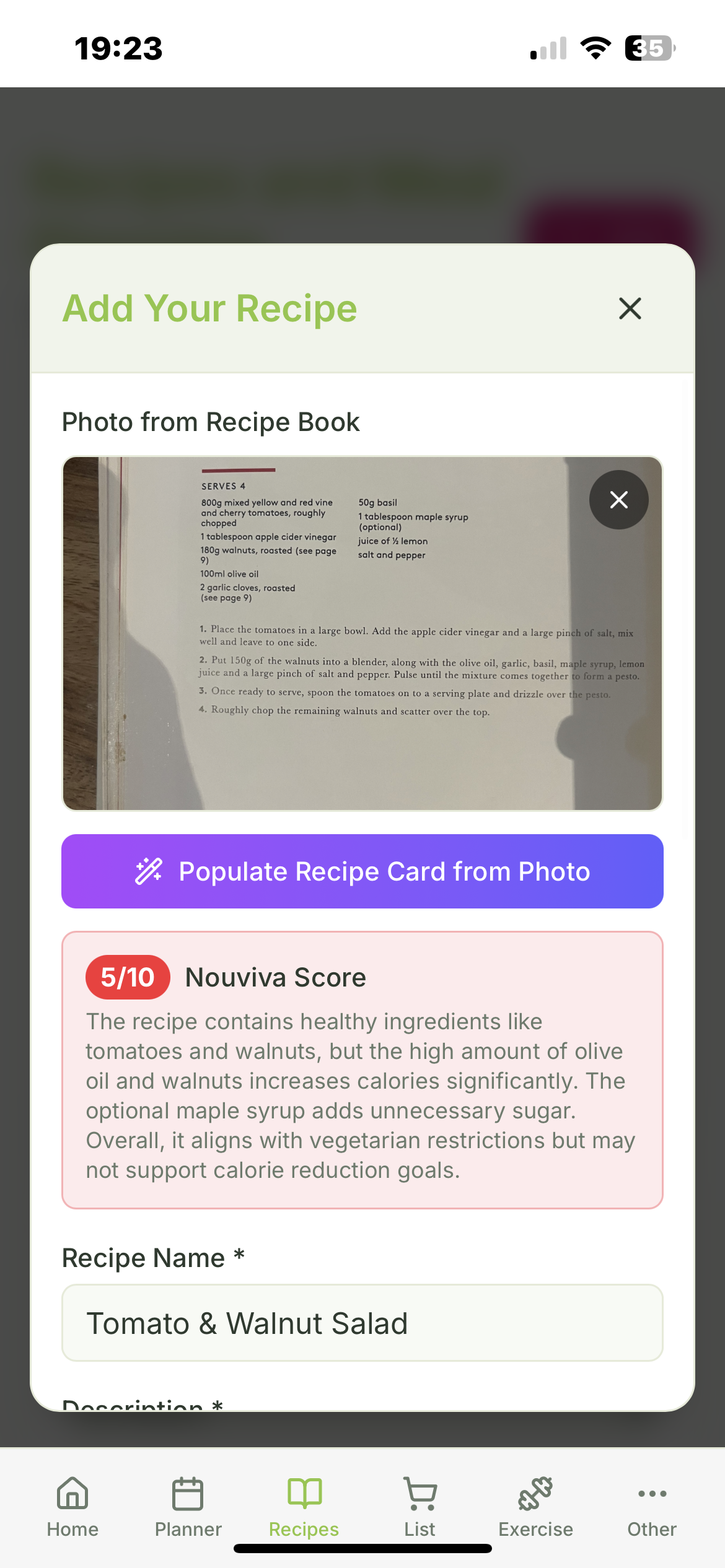 AI health planner aligned to user goals gallery image