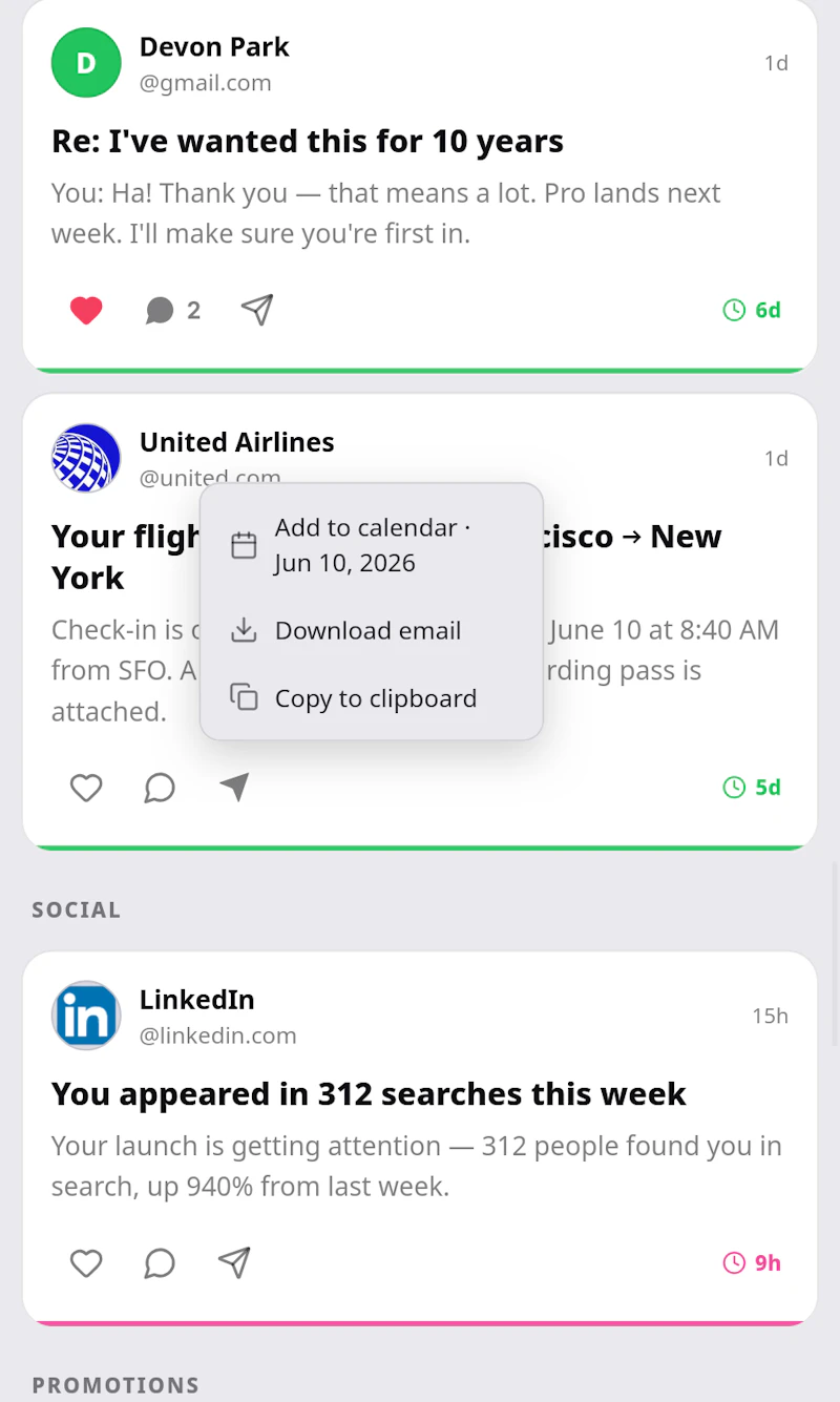 Mizzle Mail screenshot 4