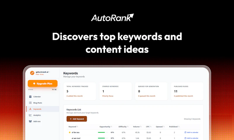 Autorank screenshot 4