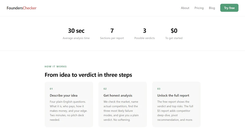 FoundersChecker screenshot 2