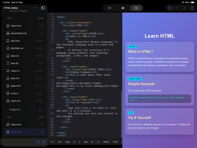 HTML Editor + iOS App gallery image