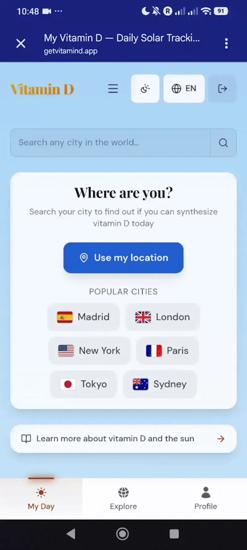 VitaminD Explorer screenshot 1 (video preview)