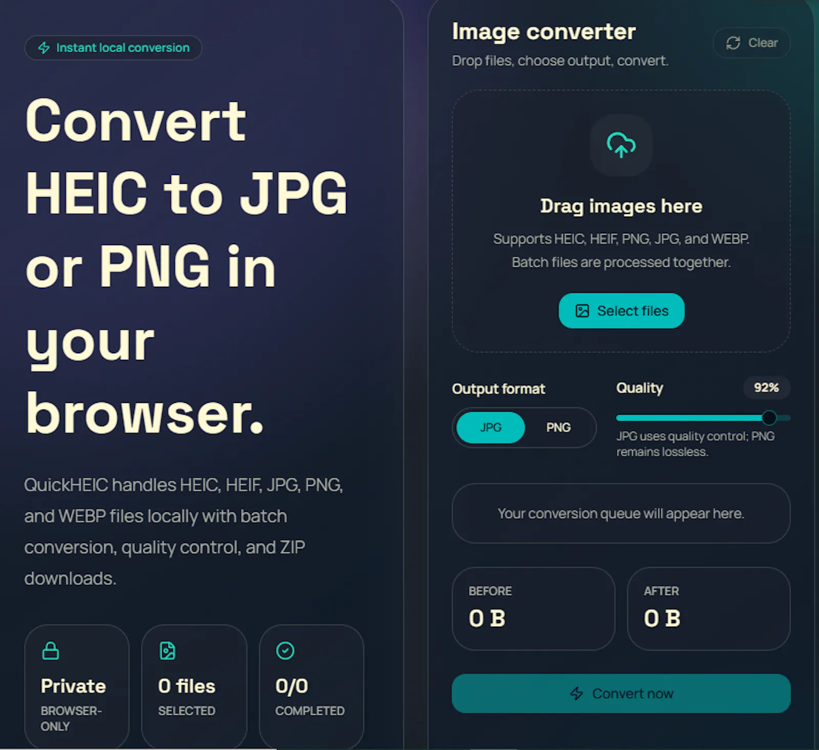 QuickHEIC screenshot 3