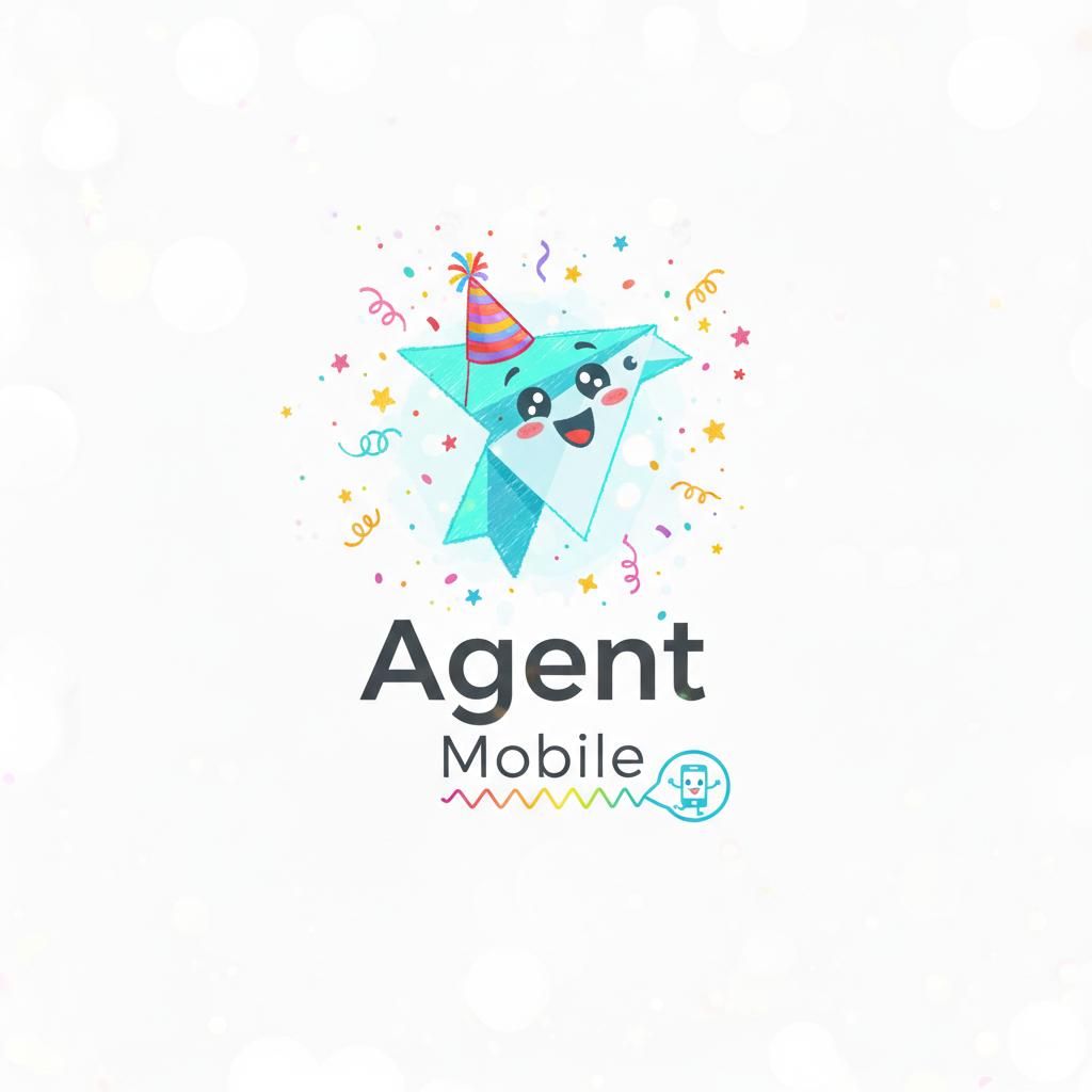 agent-mobile - Product Hunt launch logo and brand identity