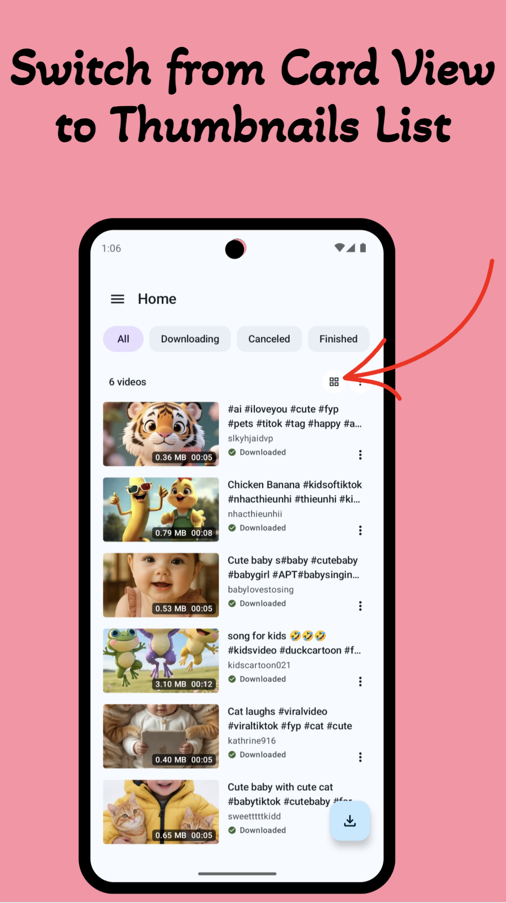 CLIPDOWN - แอพ Video Downloader - ดาวน์โหลดวิดีโอใด ๆ ในการแตะครั้งเดียว - เร็วง่ายและปลอดภัย media 6