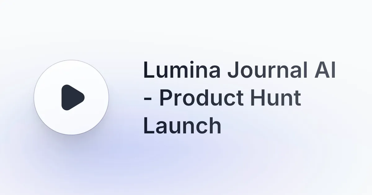 Lumina Journal AI gallery image