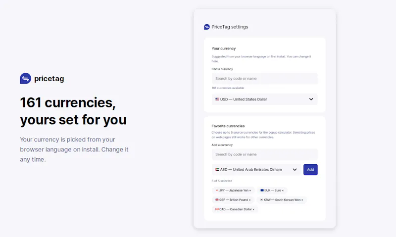 PriceTag: Currency translator screenshot 5