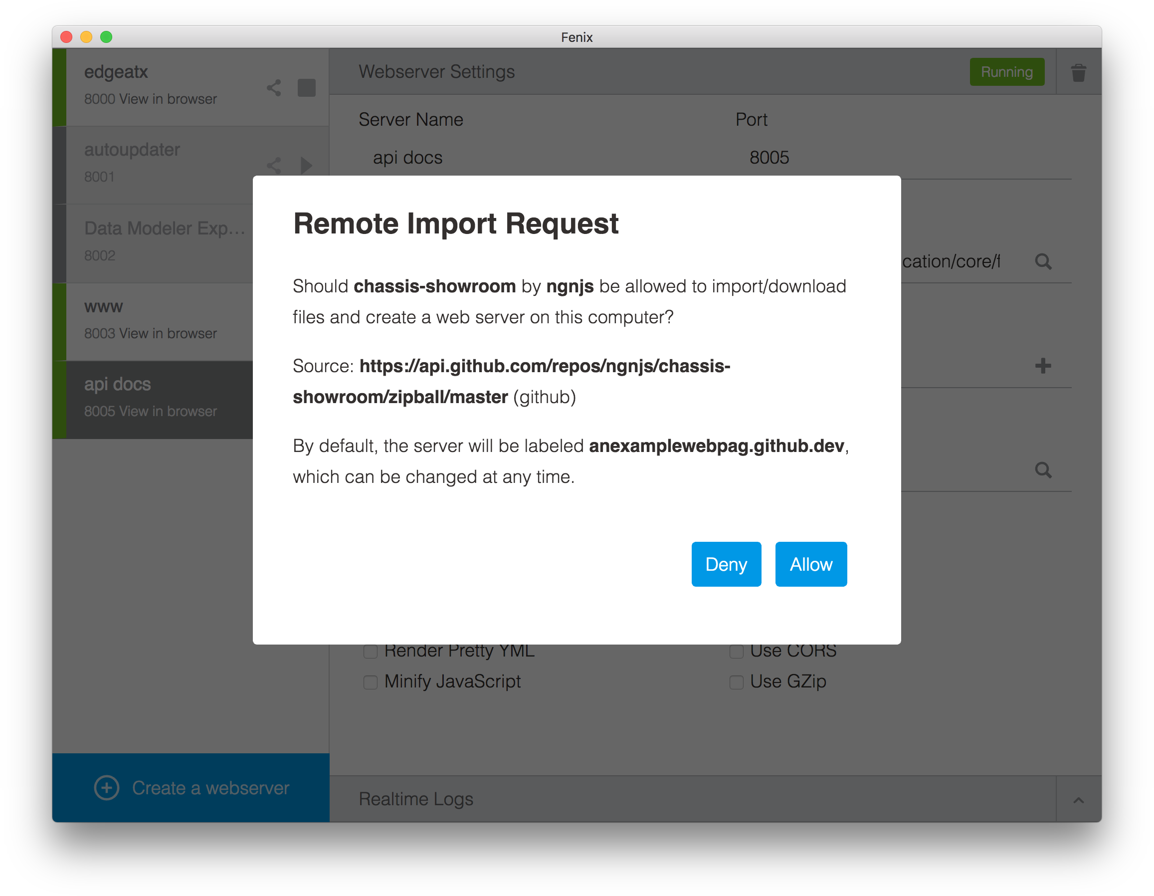 Fenix Web Server 3.0.0 gallery image