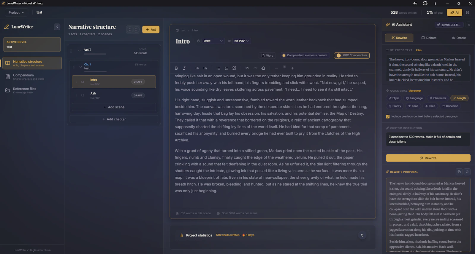 LoneWriter screenshot 5