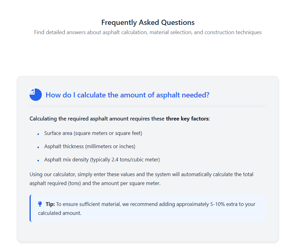 Asphalt Calculator gallery image