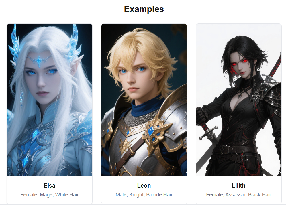 AI Character Generator: One-click creat gallery image