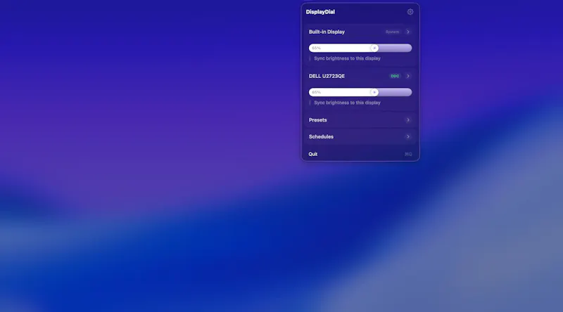 DisplayDial screenshot 2