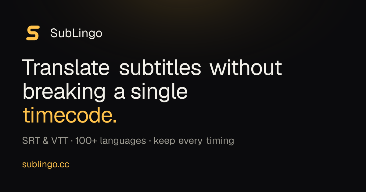 SubLingo — Online Subtitle Translator gallery image