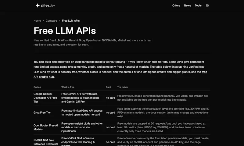 aifree.dev screenshot 3