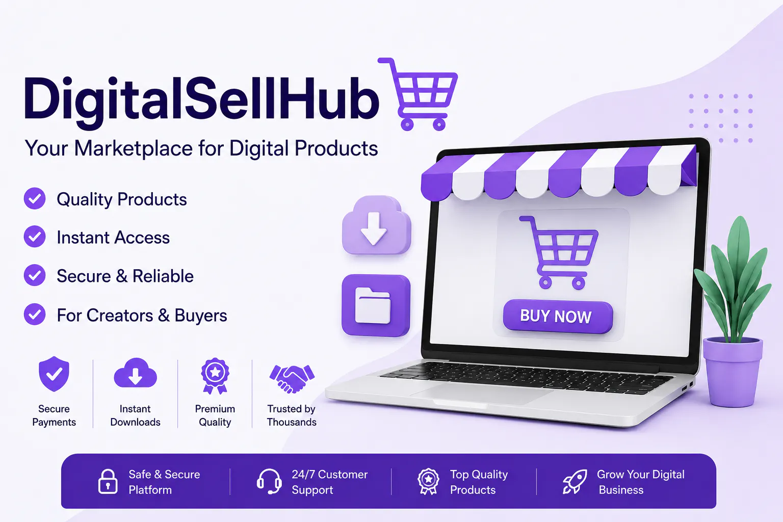 DigitalSellHub Marketplace Website gallery image