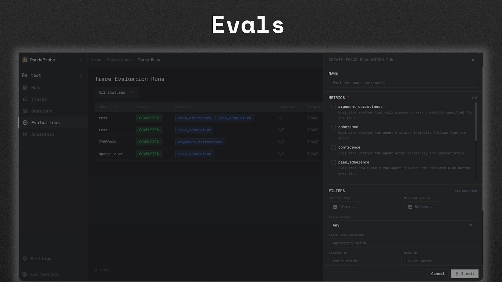 PandaProbe screenshot 5