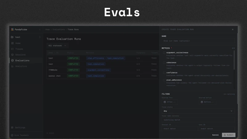 PandaProbe screenshot 5