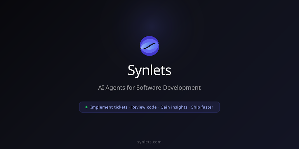 Synlets: Yapay Zeka ile Tam Otomatik Geliştirme Süreci