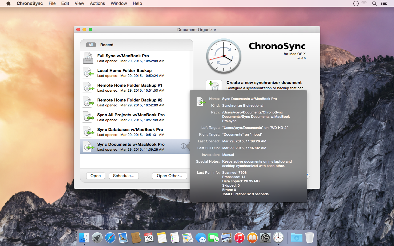 ChronoSync gallery image