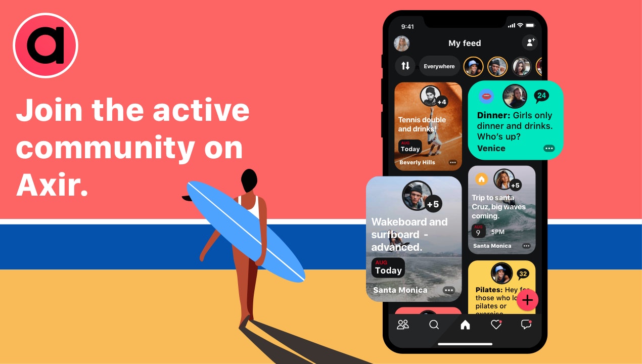 Axir: join active friends gallery image