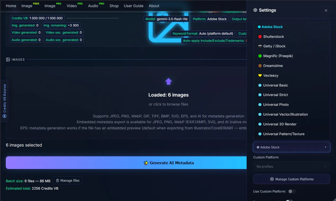 VisBreeze — AI Metadata Generator gallery image