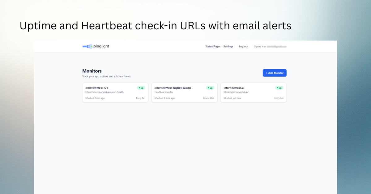 Pinglight.io gallery image