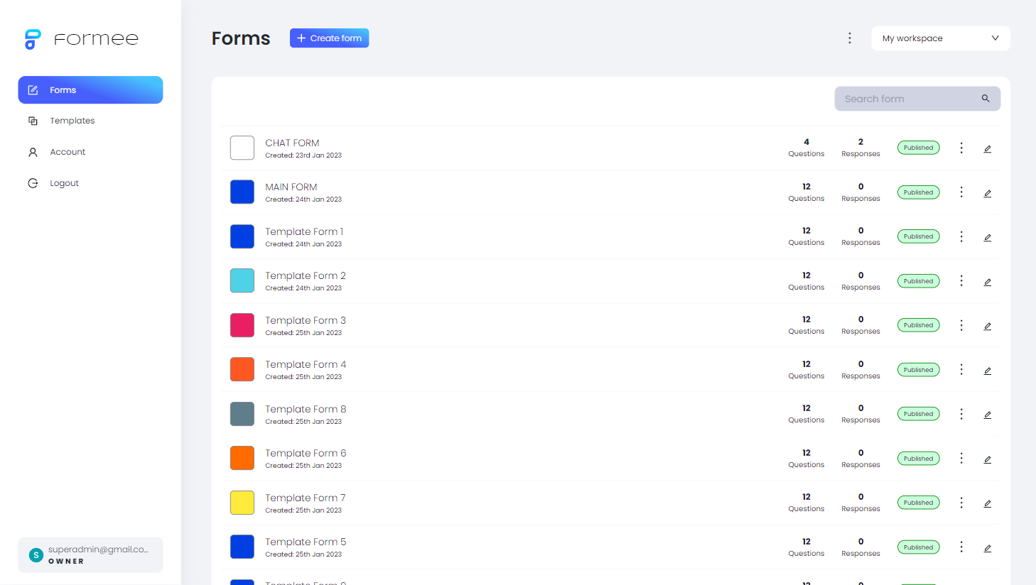 وسائط Formee.io - قم بإنشاء نماذج ودراسات استقصائية ومسابقات دون ترميز المعرفة 3