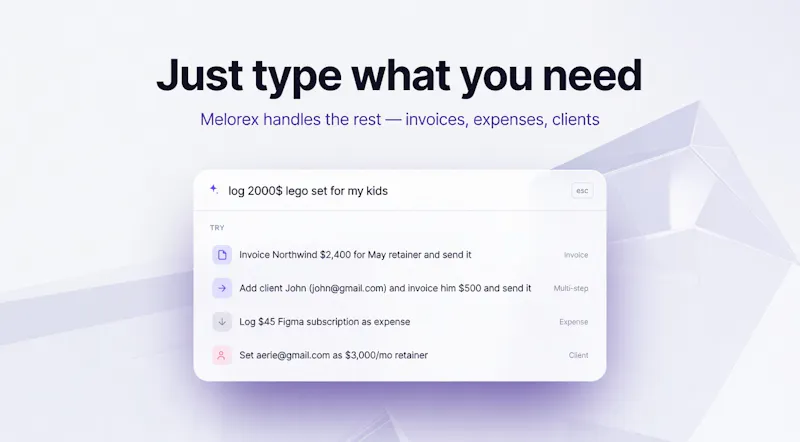 Melorex - AI for Freelance Finance screenshot 2